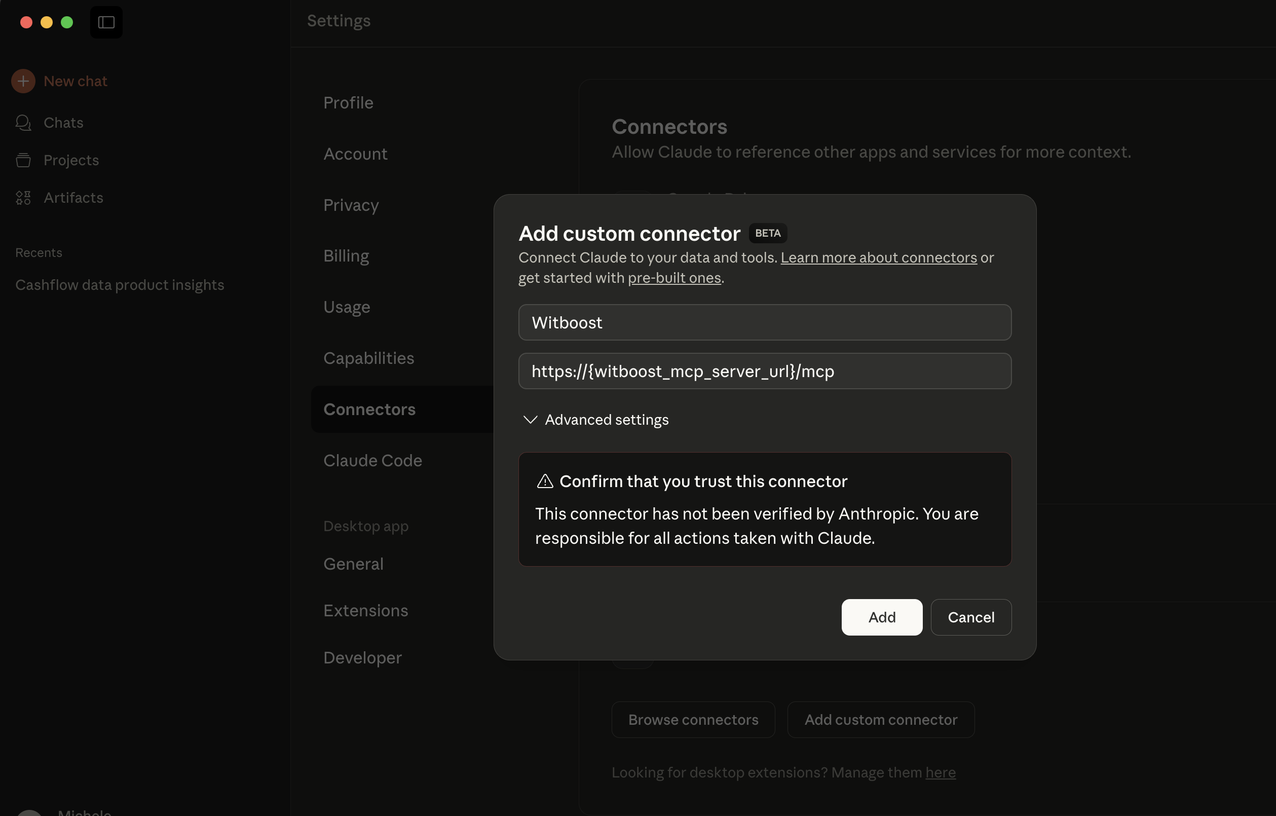 Add MCP server to Claude Desktop