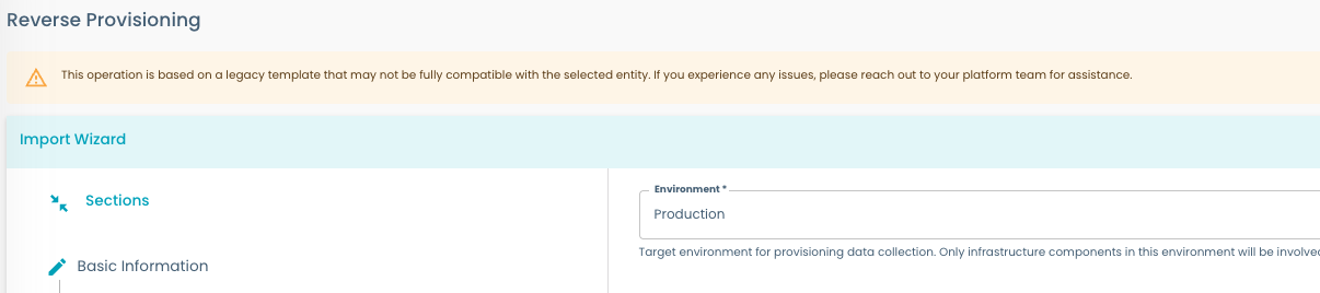 Import Wizard compatibility warning